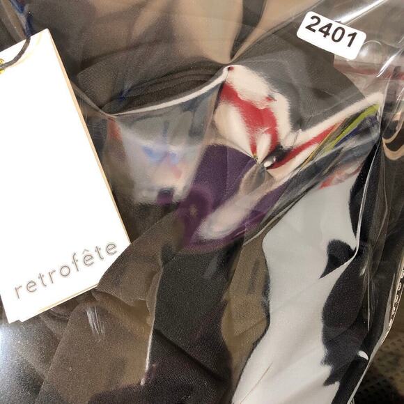 Retrofete Raven Dress Backless Twist Front Cutout Stretch Maxi Black NWT Size XL - Picture 12 of 12